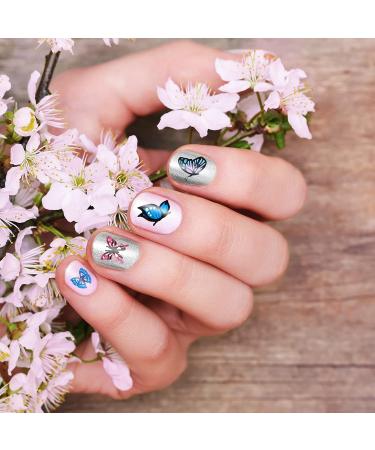 Whaline 6Pcs Flower Butterfly Nail Art Stamping Plates - Floral & Butterfly Image Templates for Women's DIY Manicure - Spring/Summer Salon Design Kit - Buy Online on GoSupps.com