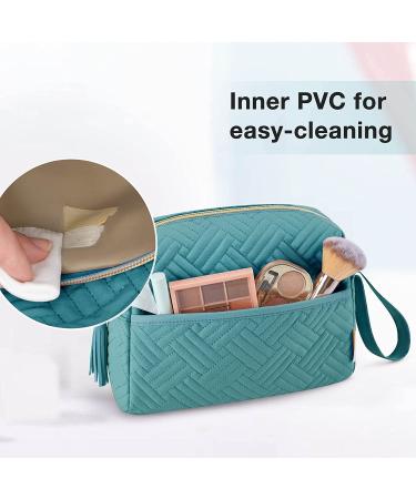 Roomy and Elegant Teal Makeup Bag by BAGSMART | Water-Resistant Toiletry Pouch for Travel | Zipper Cosmetic Organizer - Buy Online on GoSupps.com