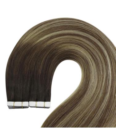 Youngsee Tape-In Extensions - Braun Balayage Real Hair 60cm - Premium Quality Hair Extensions #4/6/26 & #4/6/22 - Buy Online on GoSupps.com