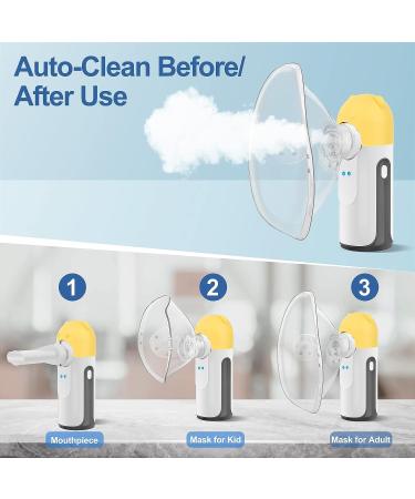 Portable Mesh Nebulizer for Kids and Adults - Handheld Cool Mist Asthma Inhaler with Cartoon Cap - Ideal for Home & Travel Use - Buy Online on GoSupps.com