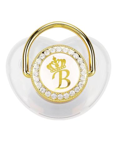 Buy Golden Silicone Baby Pacifier with Rhinestone Nipple - Perfect for Bathing | International Shipping - Buy Online on GoSupps.com