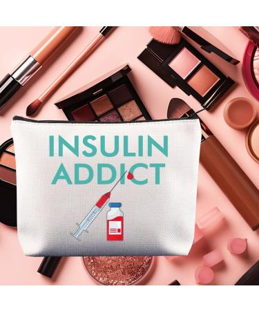 CENWA Diabetes Insulin Makeup Bag | Diabetic Supply Zipper Pouch | Ideal Diabetes Awareness Gift for Insulin Addicts - Buy Online on GoSupps.com
