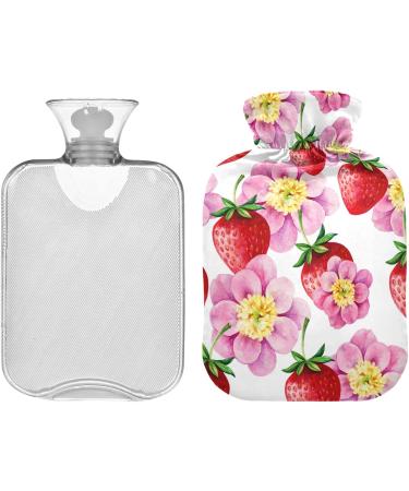 NAANLE Cherry Blossom Heat Bottle - 2L Transparent Hot Water Bottle for Pain Relief & Warmth | Ideal for Back Hands and Feet - Buy Online on GoSupps.com