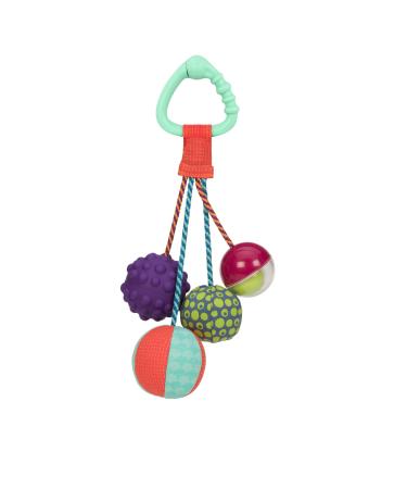 B. Toys   Sounds So Squeezy   Rattle Ball   Sensory Toy with Colors Purple