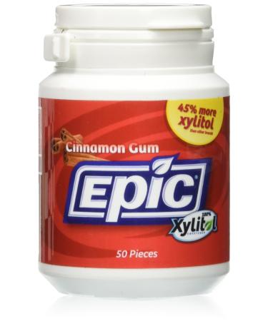 Epic Dental Xylitol Gum Cinnamon Cinnamon 50 Ct