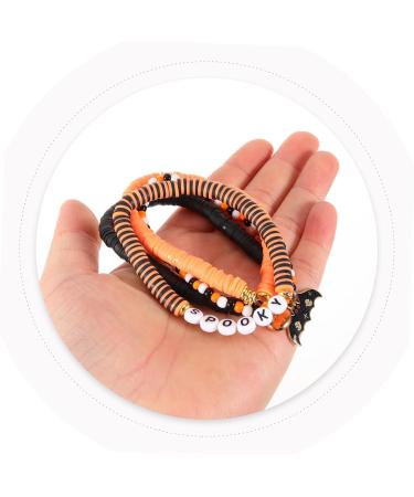 COHEALI 1 Set Bracelets Aesthetic Halloween Bead Bracelets Elastic Bracelet Charm Bracelets Decorative Beaded Bracelet Beads Bracelet for Women Wrist Decor Miss Polymer Clay Letter Jewelry - Buy Online on GoSupps.com