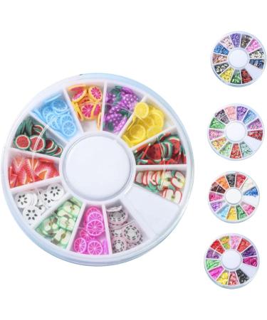 Remorui Mini Colorful Nail Art Slices - 3D Fruit & Flower Polymer DIY Charms for Unique Nail Designs - Buy Online on GoSupps.com