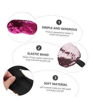 FRCOLOR 7pcs Double-Sided Sequined Eye Mask | Portable Sleep Mask for Men & Women - Perfect for Travel & Relaxation - Buy Online on GoSupps.com