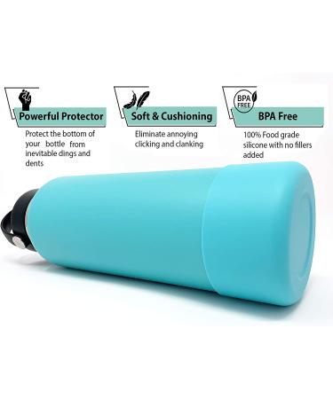 Protective Boot Sleeve for Hydro Flask & Stanley Quencher - BPA Free Silicone - White Clear - Fits 12-24 oz Bottles - Buy Online on GoSupps.com