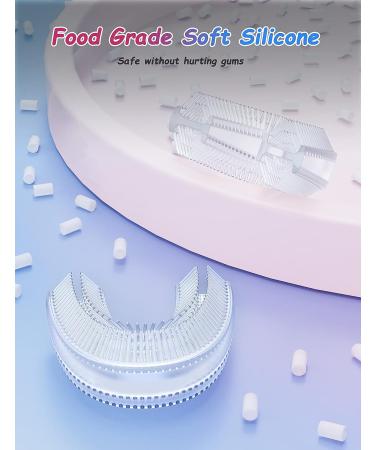 U-Shaped Toddler Electric Toothbrush Replacement Heads - 2PCS | Food Grade Silicone | 2-6 Years Old - Buy Online on GoSupps.com