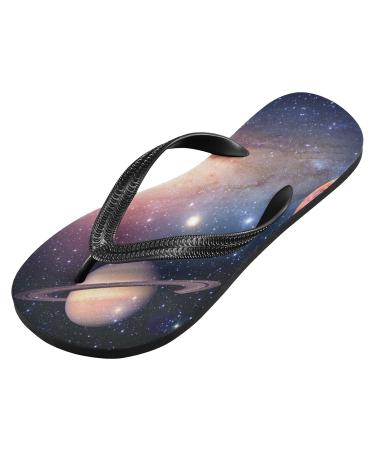 Mnsruu Universum Galaxy Space Flip-Flops | Stylish Sandals for Men & Women - Perfect for Travel Hotel & Spa - Buy Online on GoSupps.com