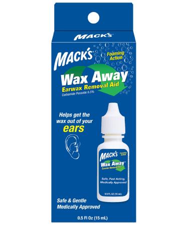 Mack's Wax Away Ear Wax Removal Aid  0.5 FL OZ Ear Drops with Foaming Action - Buy Online on GoSupps.com