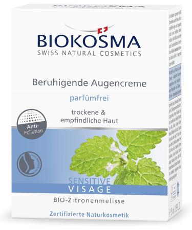 Biocosma Sensitive Visa Soothing Eye Cream | Gentle Eye Care for Dry & Sensitive Skin | Perfume-Free | 15ml - Buy Online on GoSupps.com