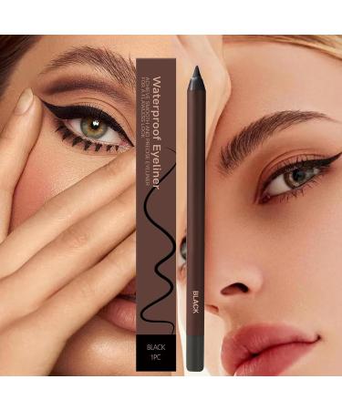 Crayon Eye Liner | Double Fonction R sistant 24h L'eau Crayon Aiguiser | R sistante pour Sourcils Aiguisable Id al Quotidien et Voyage Noir - Buy Online on GoSupps.com