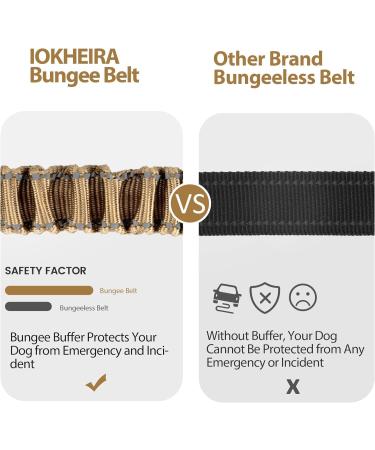 IOKHEIRA Dog Seat Belt - Adjustable Olive Green Dog Car Belt with Universal Plug & Locking Bar for Safe Travel - Buy Online on GoSupps.com