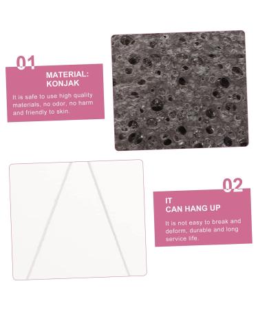 Buy Hemoton Konjac Face Wash Puff - Exfoliating Sponge | Black Makeup Remover Pad | International Shipping Available - Buy Online on GoSupps.com