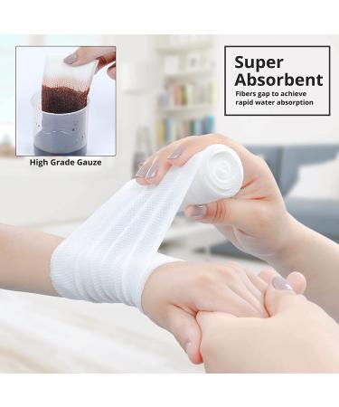 Sanitized Care Gauze Rolls - Pack of 24, 4x4.1 Yards, Premium Quality Conforming Bandages - Buy Online on GoSupps.com
