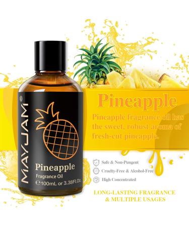 MAYJAM Pineapple Oil 100ml | Premium Fragrance Oil for Diffusers & Aromatherapy | Best Essential Oil for Home & Oil Burners - Buy Online on GoSupps.com