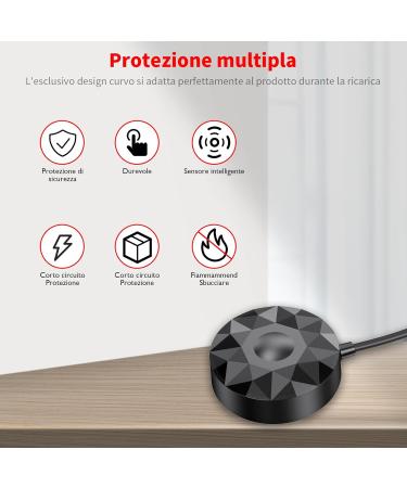 Merom 3768 Electric Toothbrush Charger for Braun Oral-B iO Series 7 8 9 | Magnetic Charging Station Power Supply (Black) - International Shipping Available - Buy Online on GoSupps.com