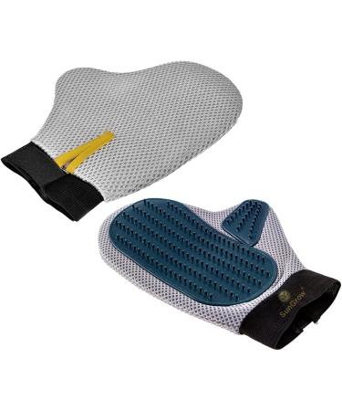 SunGrow Ferret & Cat Deshedding Glove Brush | Protects Hand from Hen Pecks | Ideal for Chicken Egg Collection | Adjustable Wrist Strap | Long & Short Fur - Buy Online on GoSupps.com