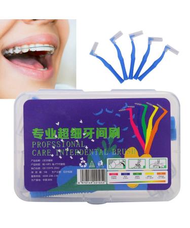 Interdental Toothbrush 20 Pack - L-Shaped Brush for Hair Stain Removal (0.7mm) | Buy Internationally - Buy Online on GoSupps.com