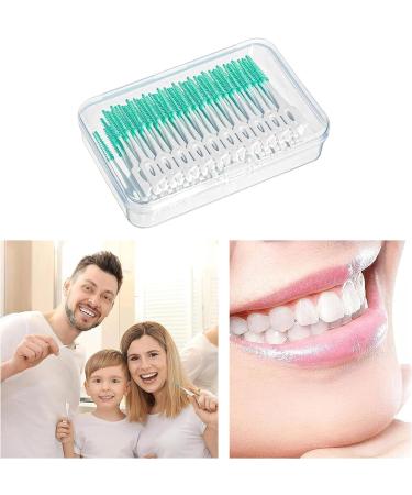 200 Extra Soft Interdental Brushes - Portable Dental Cleaning Tool for Effective Oral Care - Green - Buy Online on GoSupps.com