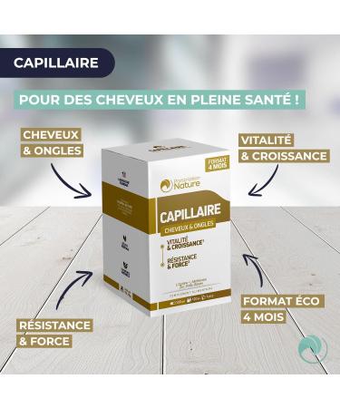 Prescription Nature - Hair Hair and Nails - Vitality and Growth Food Supplement Strength and Strength - Made in France - 120 Capsules - Buy Online on GoSupps.com