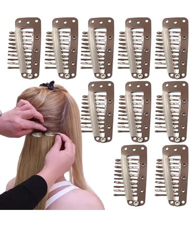 Chunni Dupatta Clip - 10 PCS Hair Extension Clips 10 Teeth Wig Snap Clips Chunni Grip Hair Clip Reusable Chunni Clips Strong Snap Hair Clips Portable Wig Clips Gifts - Buy Online on GoSupps.com