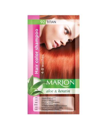 Marion shampoo in sachet semidurable color shelf life 4 to 8 washes with aloe and keratin