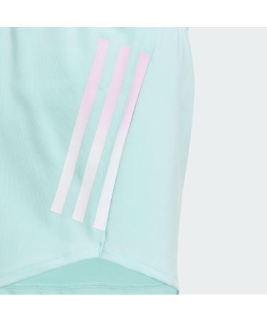 Buy adidas Girls' Aeroready 3-Stripes Knit Shorts 152 - Semi Flash Aqua/Bliss Lilac/White | International Shipping Available - Buy Online on GoSupps.com
