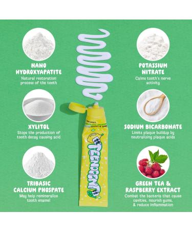 Sensitive Toothpaste Basil & Lemon - Fluoride-Free Vegan Nano Hydroxyapatite Remineralizing SLS-Free 2.83 oz - International Shipping Available - Buy Online on GoSupps.com