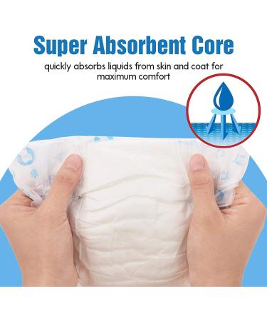 Scratche Super Absorbent Disposable Diapers for Males - Leakproof Protection for Urination & Incontinence | 40 Count Small White | Ship Internationally - Buy Online on GoSupps.com