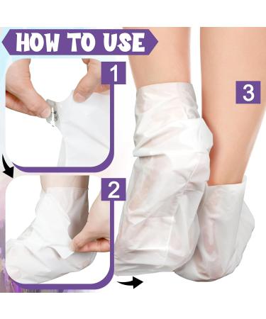 12 Pairs Foot Peel Mask - Baby Soft Skin Cracked Heels & Callus Care - Lavender & Aloe Vera - Exfoliating Foot Care for Men & Women - Buy Online on GoSupps.com