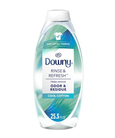 Downy RINSE & REFRESH Laundry Odor Remover and Fabric Softener Cool Cotton 754 ml Safe on ALL Fabrics Gentle on Skin HE Compatible Cool Cotton 754 ml (Pack of 1)