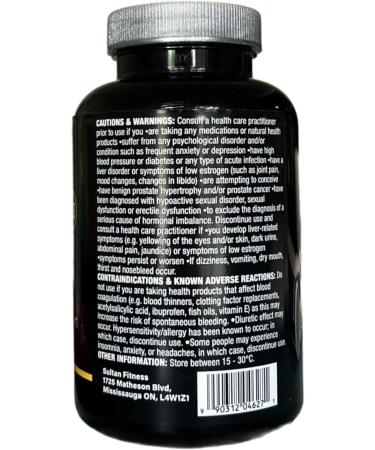 Sultan Mens Health Supplements - Natural Energy Strength & Stamina Formula (90 Capsules) - Buy Online on GoSupps.com