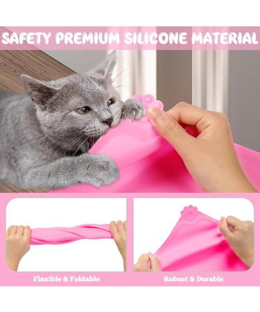 Buy Silicone Bowl Base Set (54x38cm) - Slipproof Dog & Cat Feeding Mat Waterproof & Durable - Pink 53x37cm - Buy Online on GoSupps.com
