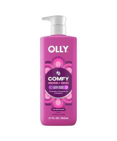 OLLY Body Wash Comfy Mood + Skin with ceramides chamomile oil & vitamin E to Hydrate & Nourish Skin 17 Fl Oz