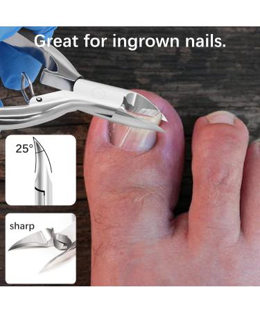 Sharp Ingrown Toenail Clippers Precision Toenail Clippers for Thick and Ingrown Nails Stainless Steel Nail Clipper Scissors Cutter Basic Nail Clipper - Buy Online on GoSupps.com
