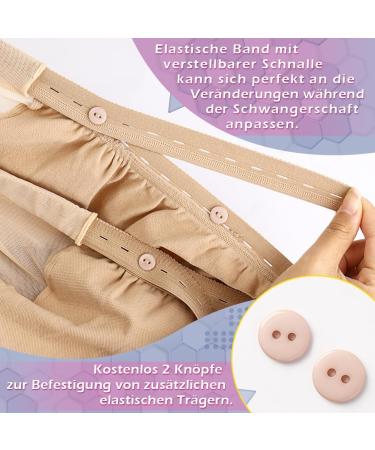 Pregnant Medical Compression Tights 20-30 mmHg | Class 2 Maternity Support Leggings with Abdominal Protection - Beige - Buy Online on GoSupps.com