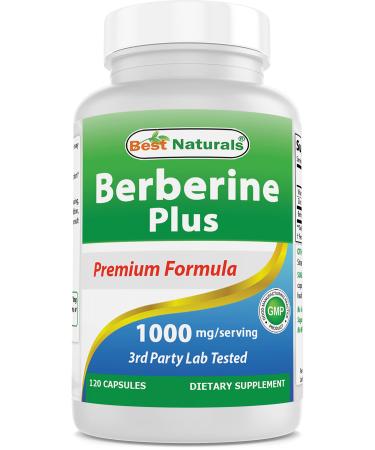 Best Naturals Berberine Plus 1000mg per Serving 120 Capsules 120 Count (Pack of 1)