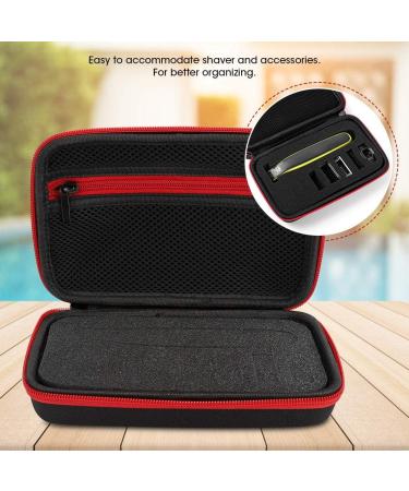 Nylon TPU Electrical Organizer Bag for QP2520 Shaving Tools - Men's Hair Shaver Microphone Storage Case in Black & Green/Red - Buy Online on GoSupps.com