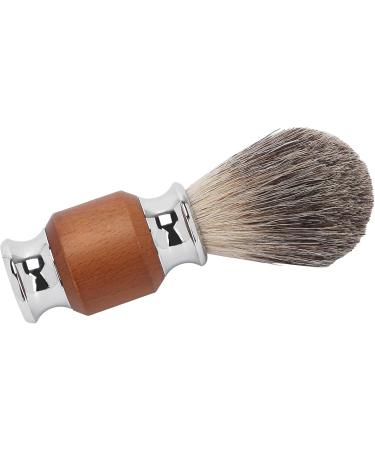 Premium Travel Shaving Brush - Stainless Steel Handle | Friendly Portable Brush for Cream Foam & Soap (Brown) - Buy Online on GoSupps.com