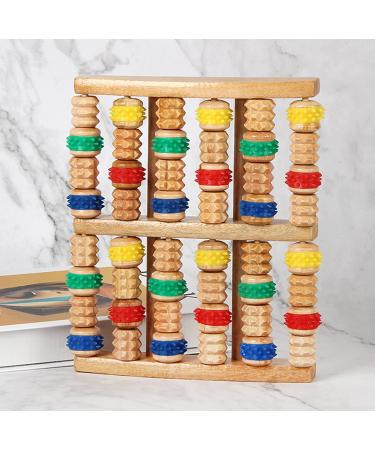 Binblin Wooden Foot Massage Roller - Relieve Tired Feet Heel Spur Relief & Perfect Gift for Mom Dad Grandma Grandpa - Buy Online on GoSupps.com