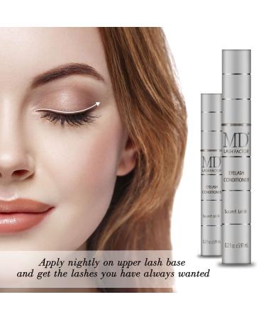 MD Lash Factor Eyelash Growth Serum for Fuller, Longer & Denser Lashes | Women's Eyelash Enhancer | 3 Month Supply - 0.1 Fl Oz - Buy Online on GoSupps.com