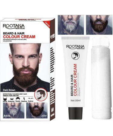  Lambo Beard Dye for Men Mustache Shampoo for Men Grey Hair and Coloring Natural and for Beard and Mustache Coloring Black/Brown - Buy Online on GoSupps.com