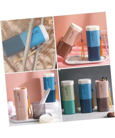 Plafope Travel Toothbrush Storage Box - 3-Piece Set with Toothpaste Holder & Travel Mug - Perfect for On-the-Go Oral Care - Buy Online on GoSupps.com