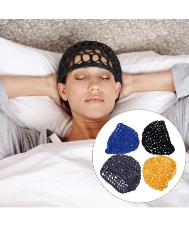 Minkissy 4PCS Mesh Crochet Hair Net - Soft Women's Hair Net for Sleeping (Assorted Colors) - Buy Online on GoSupps.com