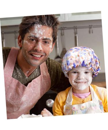 Hemoton Kids Shower Cap - Adjustable Double Layer Flowers Blue Bath Hat for Night Sleeping - Buy Online on GoSupps.com