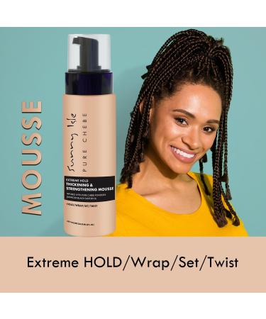 Sunny Isle Pure Chebe Mousse 8oz | Extreme Hold & Thickening Hair Treatment | Infused with African Chebe Powder & Jamaican Black Castor Oil - Buy Online on GoSupps.com