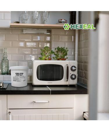 Hexeal Himalaya Pink Salt | Coarse | 1kg Tub | FCC Food | Cosmetic Grade - 100% Natural - Buy Online on GoSupps.com